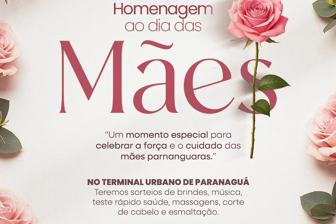 Celebração do Dia das Mães começa na quinta-feira (8) em Paranaguá