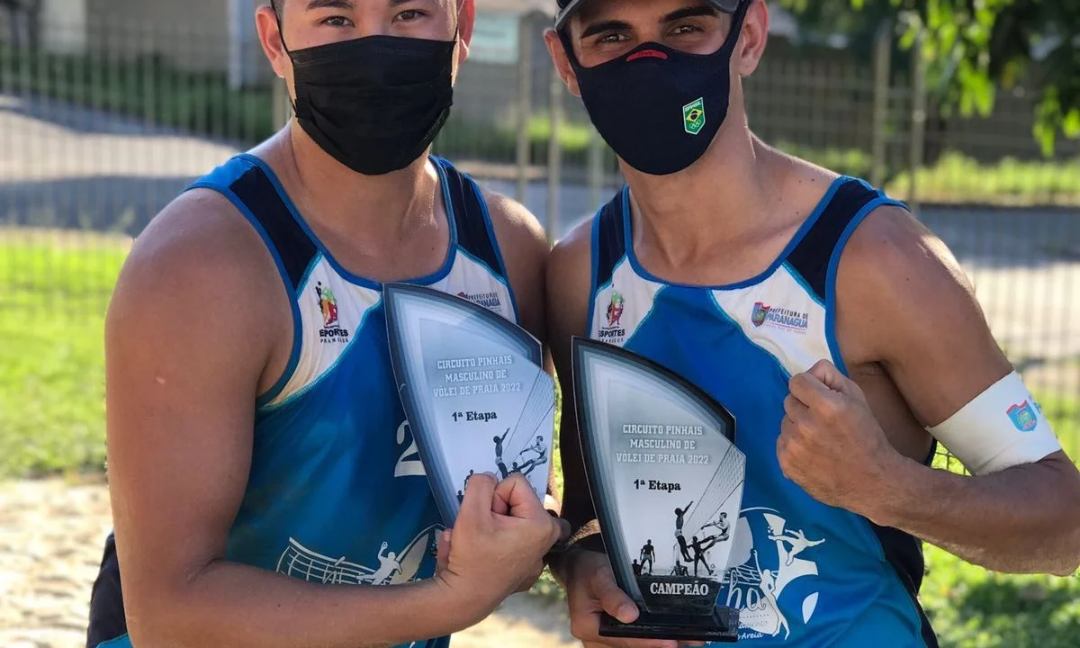 Murilo e Igor do Projeto Ágatha/SESPOR vencem o Circuito Pinhais Masculino de Vôlei de Praia 2022