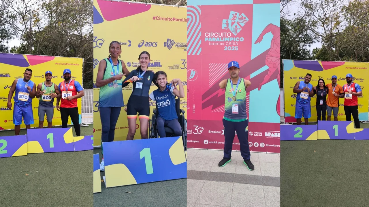 Atletas de Paranaguá conquistam medalhas no Circuito Paraolímpico Loterias Caixa em São Paulo