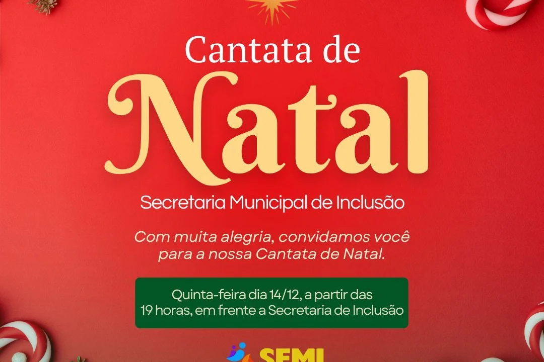 Secretaria de Inclusão promove Cantata de Natal Inclusiva