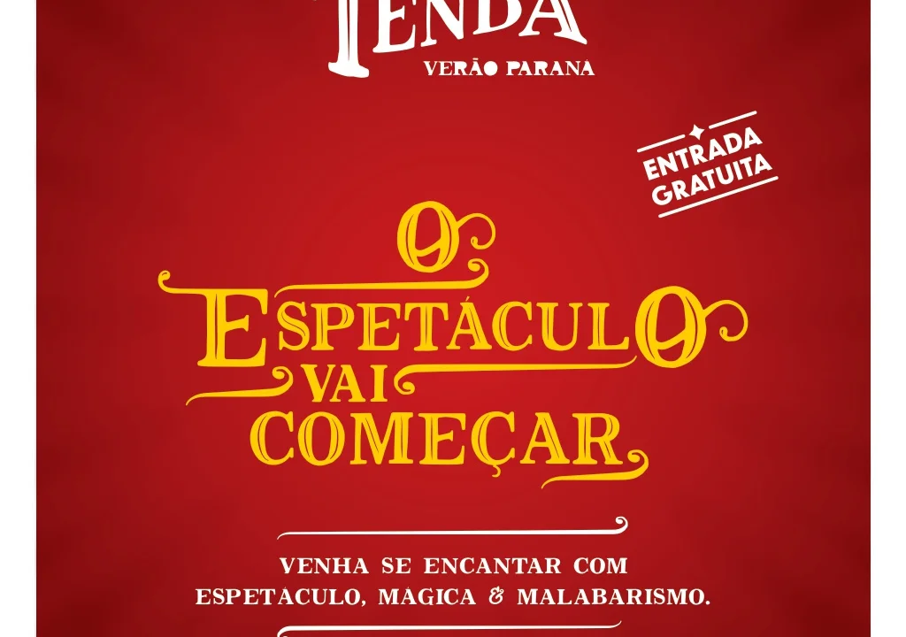 Paranaguá é palco das apresentações gratuitas de espetáculo teatral promovido pelo projeto Tenda Verão