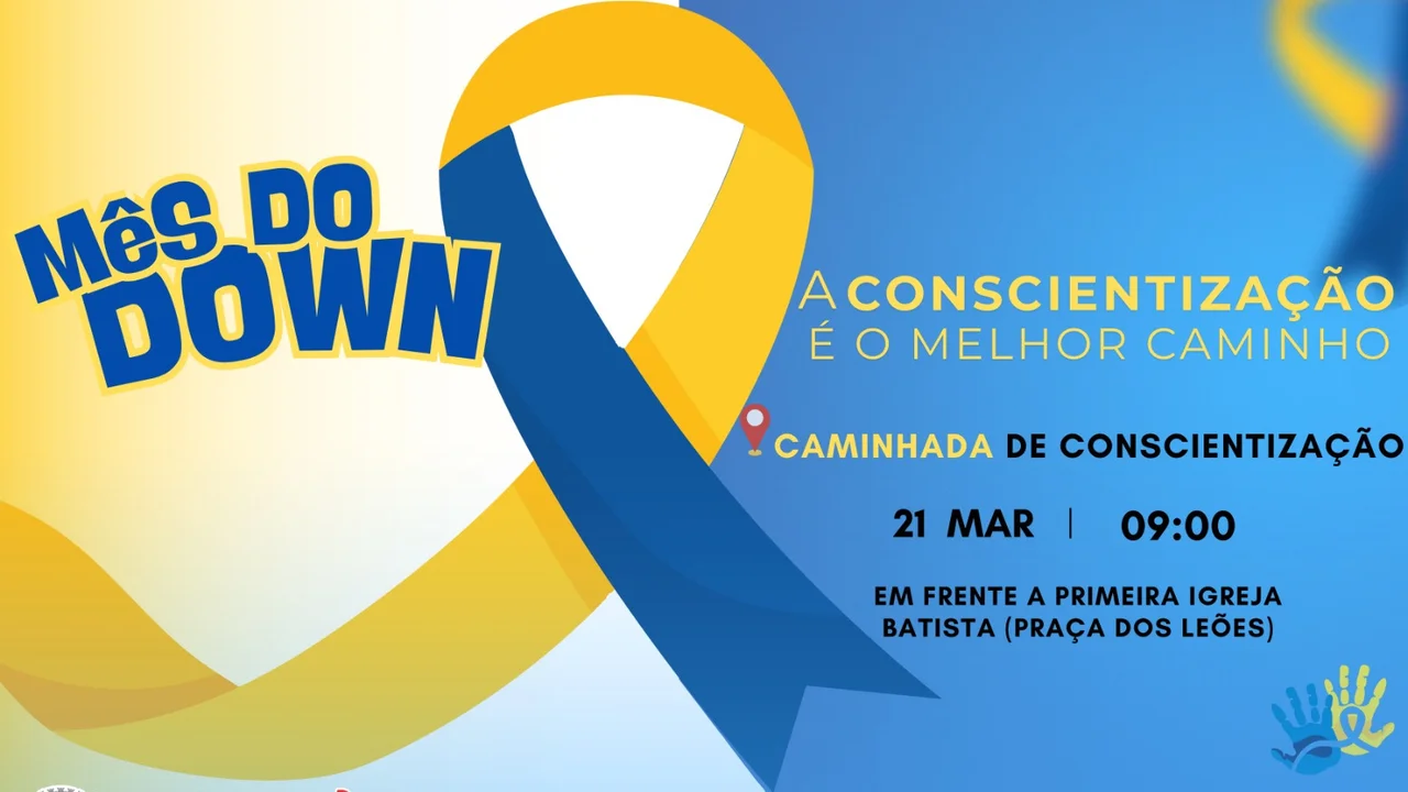 Caminhada de conscientização sobre a Síndrome de Down acontece nesta sexta-feira em Paranaguá
