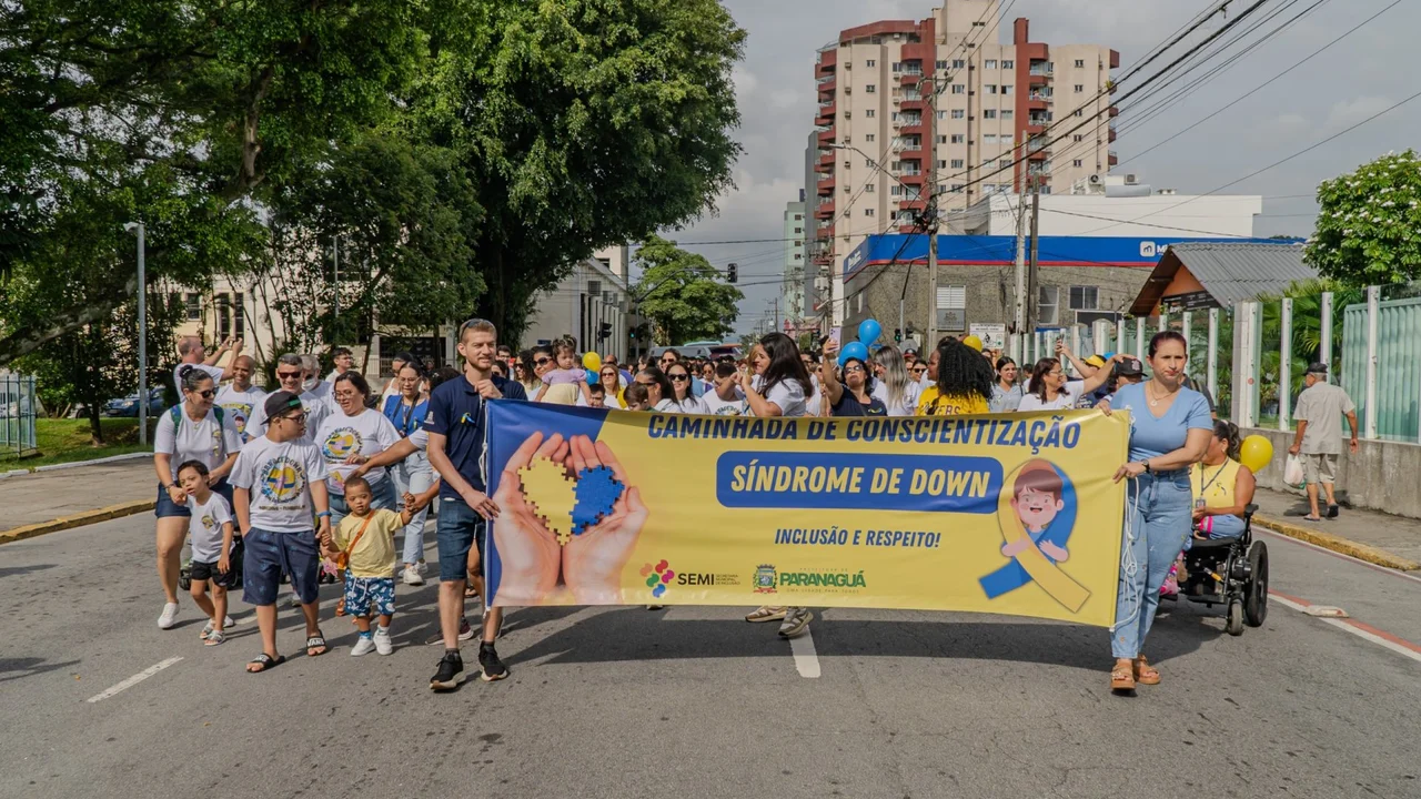 Prefeitura de Paranaguá promove Caminhada de Conscientização sobre a Síndrome de Down