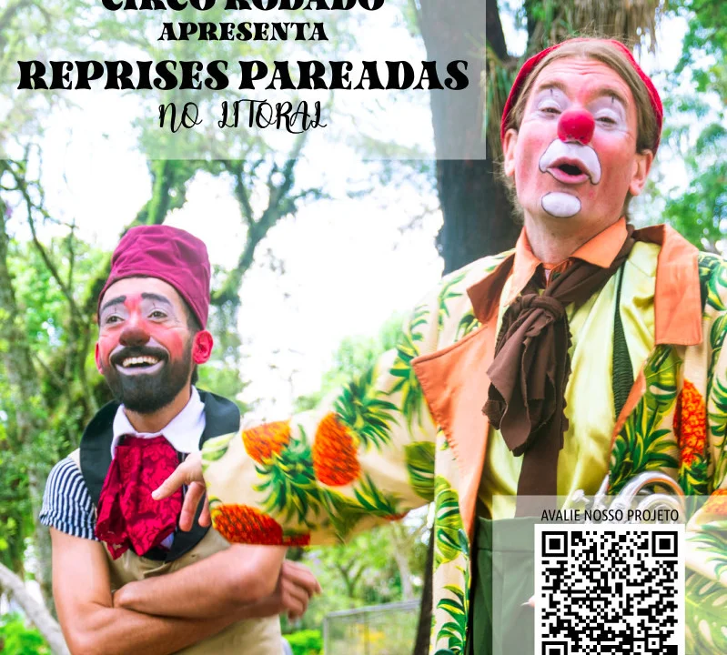 Espetáculo “Reprises Pareadas”, será apresentado em Paranaguá nos dias 21 e 22