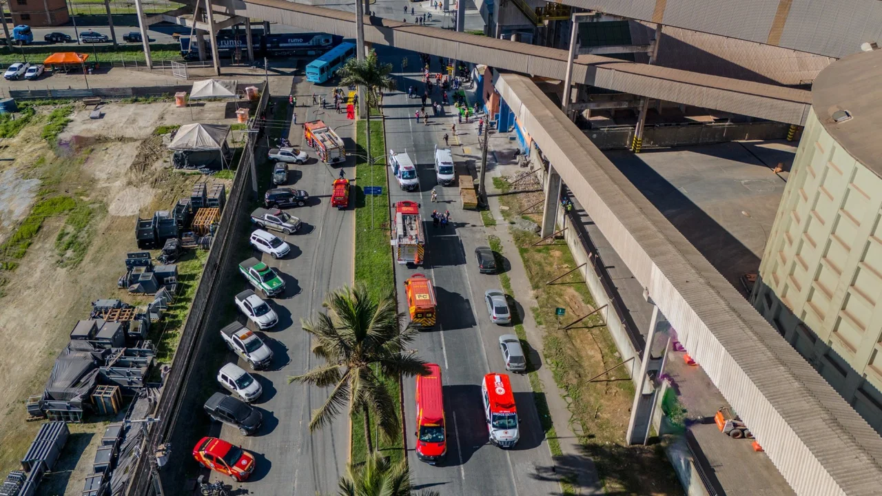 Simulado de acidente ferroviário reforça integração entre órgãos de emergência em Paranaguá