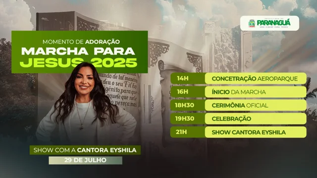 17ª Marcha para Jesus 2025 encerra comemorações dos 377 anos de Paranaguá