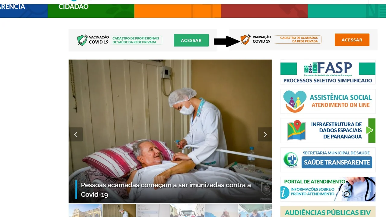 Vacinação: aberto pré-cadastro online para pacientes acamados que utilizam a rede privada de saúde