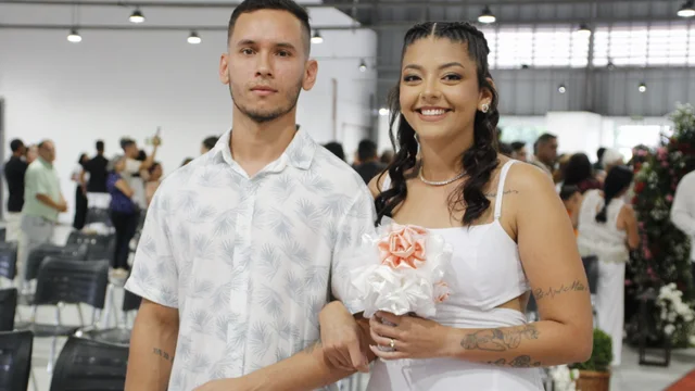 64 casais oficializam união em Casamento Coletivo no Mega Rocio 