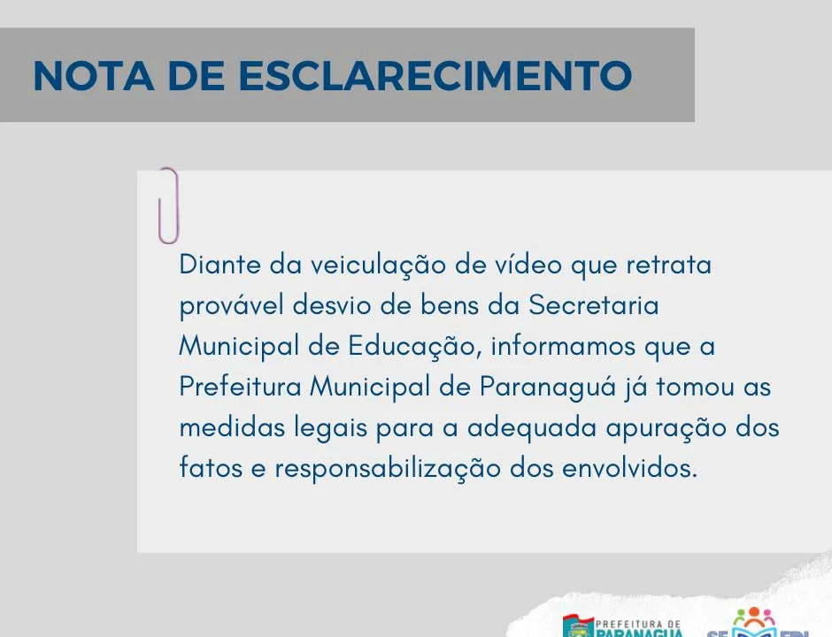 Nota de esclarecimento