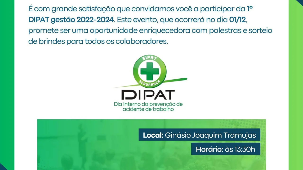 CIPA promove Dia Interno de Prevenção de Acidentes de Trabalho