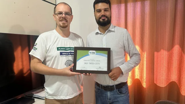 Paranaguá Recebe Certificado de Cidade Árvore do Mundo pelo segundo ano consecutivo