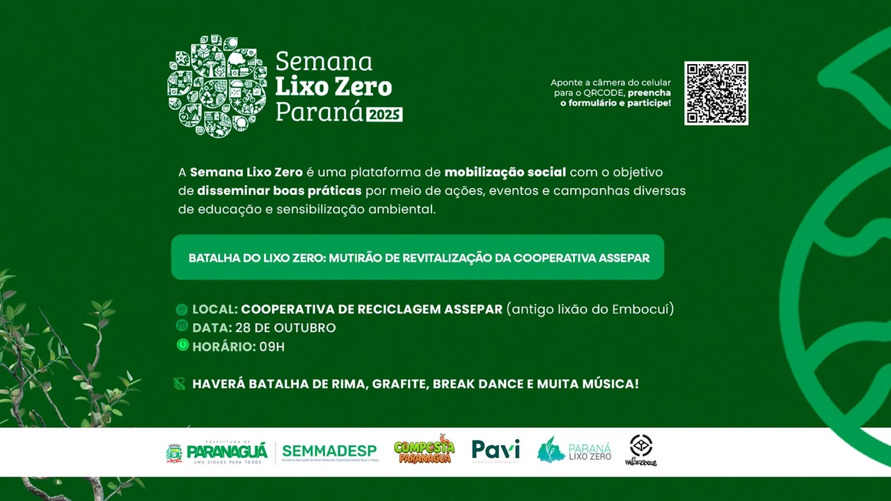 Abertas as inscrições para o Mutirão de Revitalização da Assepar