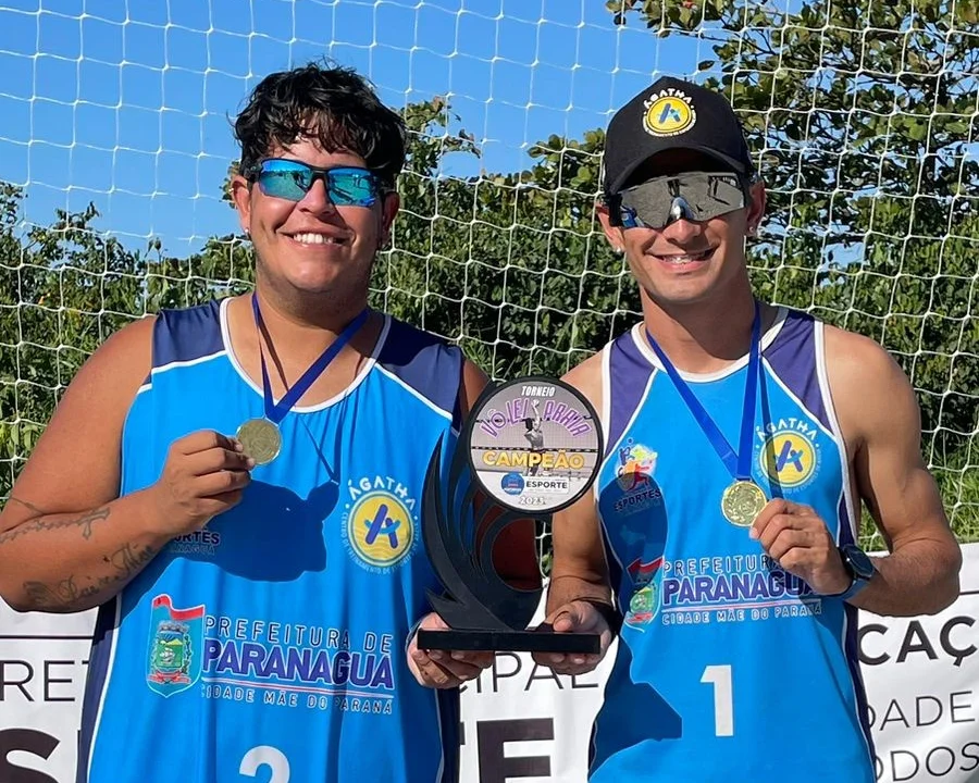 Duplas do Projeto Ágatha/SESPOR conquistam seis medalhas durante o Circuito Matinhense de Vôlei de Praia
