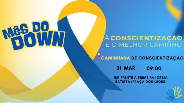 Caminhada de conscientização sobre a Síndrome de Down acontece nesta sexta-feira em Paranaguá 