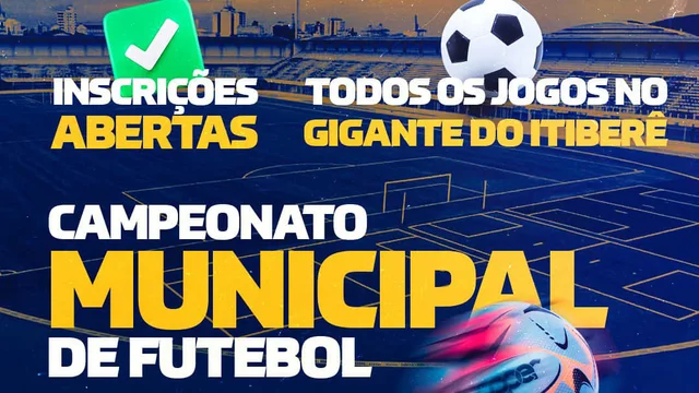 Campeonato Municipal de Futebol com inscrições abertas