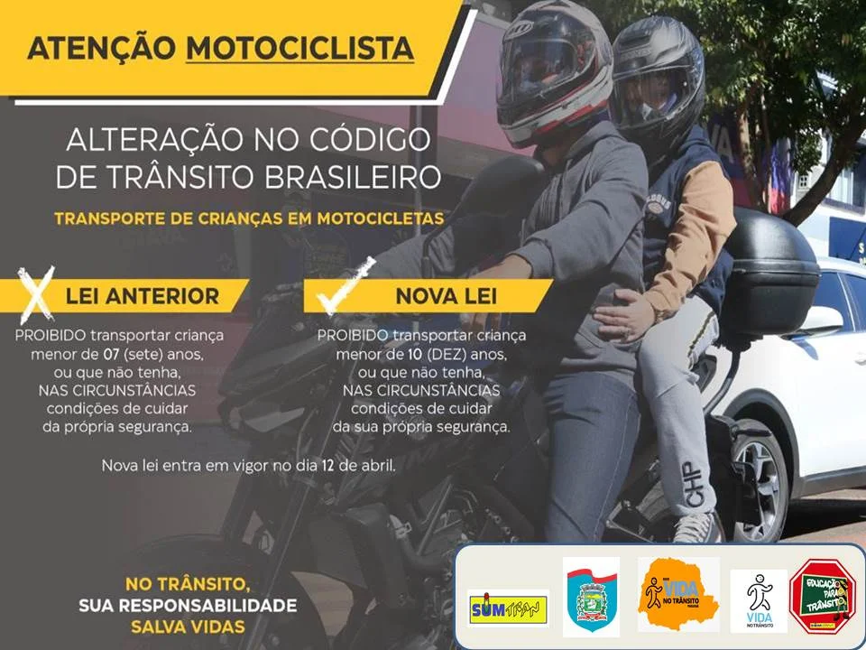 Projeto Vida no Trânsito tem campanha voltada a motociclistas