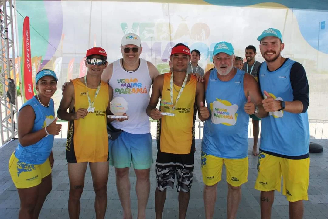 Murilo e Guilherme, do Projeto Ágatha/SESPOR conquistam ouro durante o Campeonato de Vôlei de Praia Verão Maior