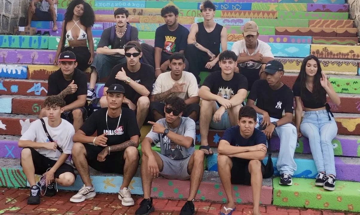 Escadaria da Copel foi palco da Batalha de Rap do Circuito Jazz