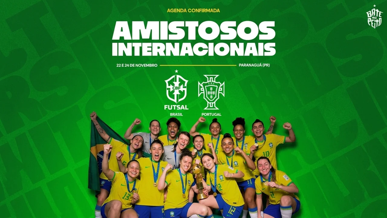 Paranaguá recebe amistosos internacionais da Seleção Brasileira Feminina de Futsal