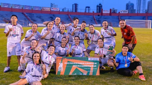 Paranaguá é vice-campeã da Taça das Favelas 2025 e faz história no futebol feminino