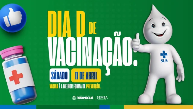“Dia D" de vacinação acontece neste fim de semana em Paranaguá 