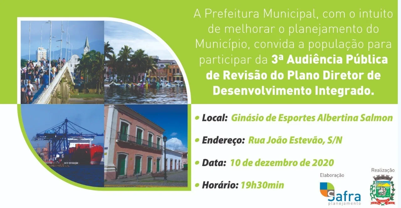 Revisão do Plano Diretor: saiba como participar