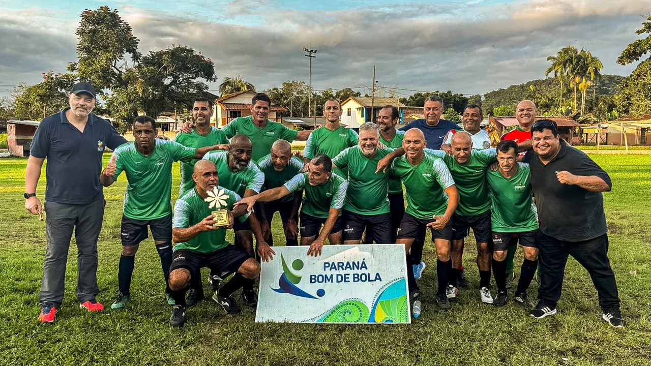 Paranaguá conquista o 5º título no Paraná Bom de Bola na categoria 50+