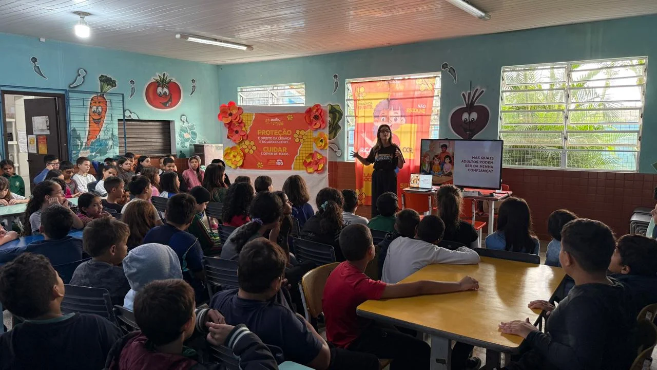 Ação educativa reforça combate ao abuso infantil em escolas municipais de Paranaguá