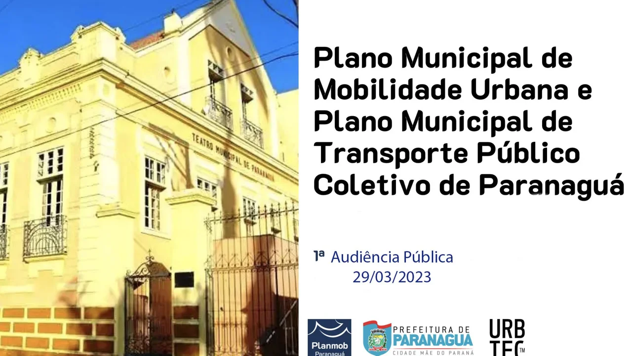 Audiência Pública do Plano Mobilidade e Transporte acontece no dia 29