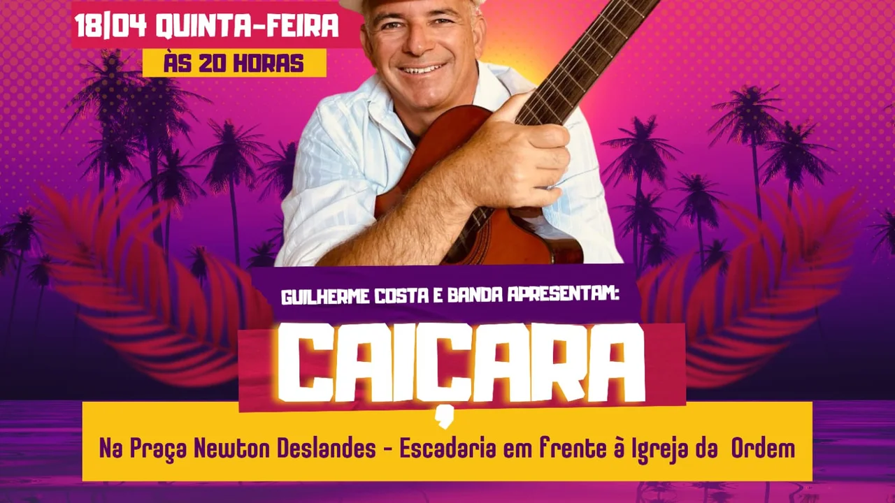 Espetáculo Caiçara acontece nesta quinta-feira, 18