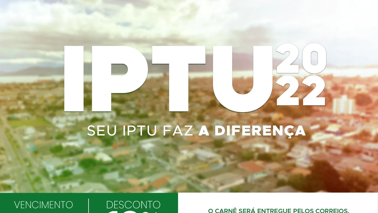 Pagamento do IPTU tem 12% de desconto a vista neste mês