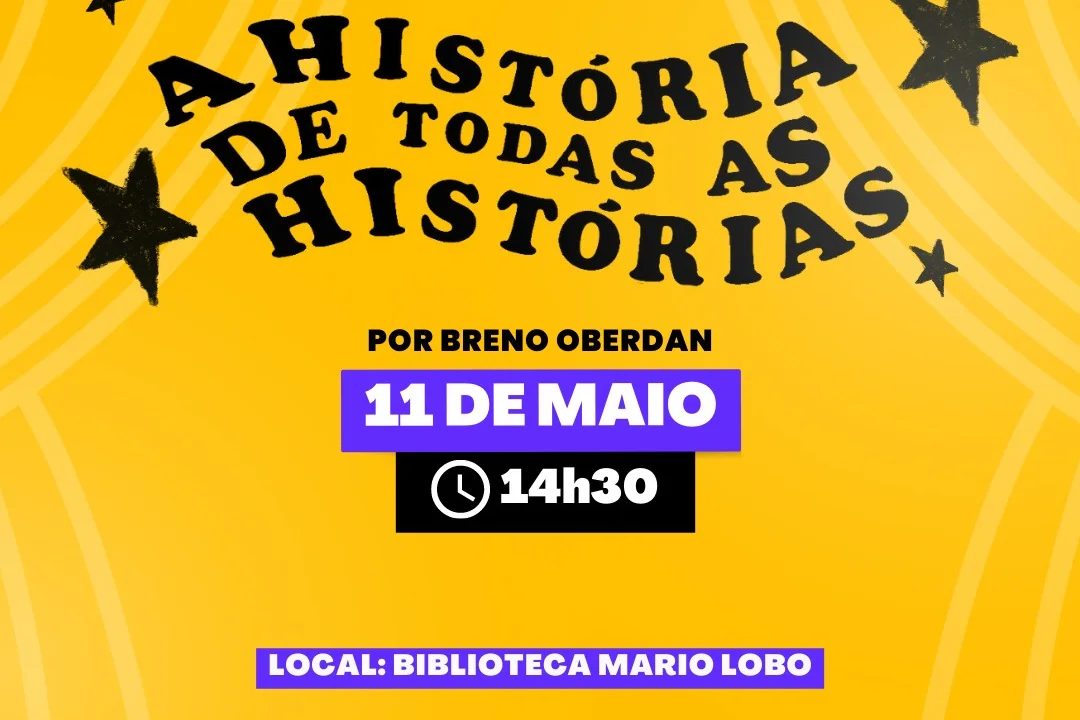 “A História de todas as histórias” é apresentado na Biblioteca Mário Lobo nesta quinta-feira