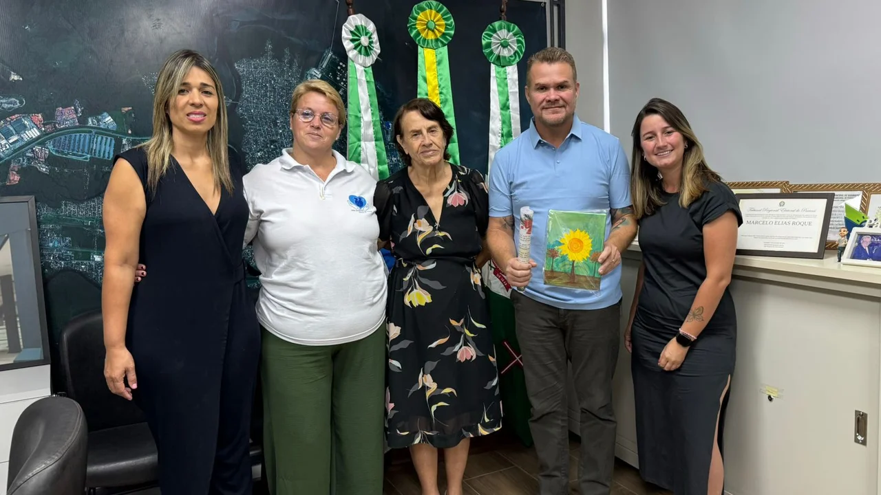 Representante do Asilo São Vicente de Paulo faz agradecimento e convite ao prefeito