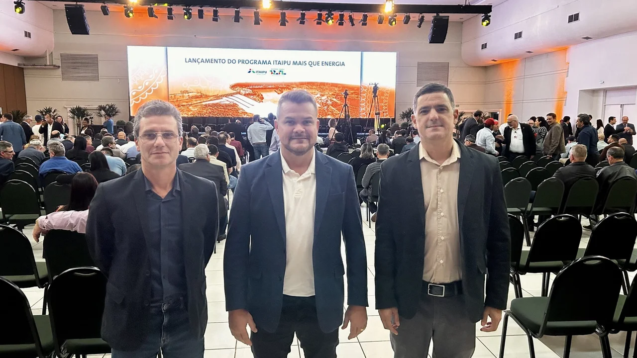 Prefeito Marcelo Roque participa de evento de lançamento do programa Itaipu mais que energia
