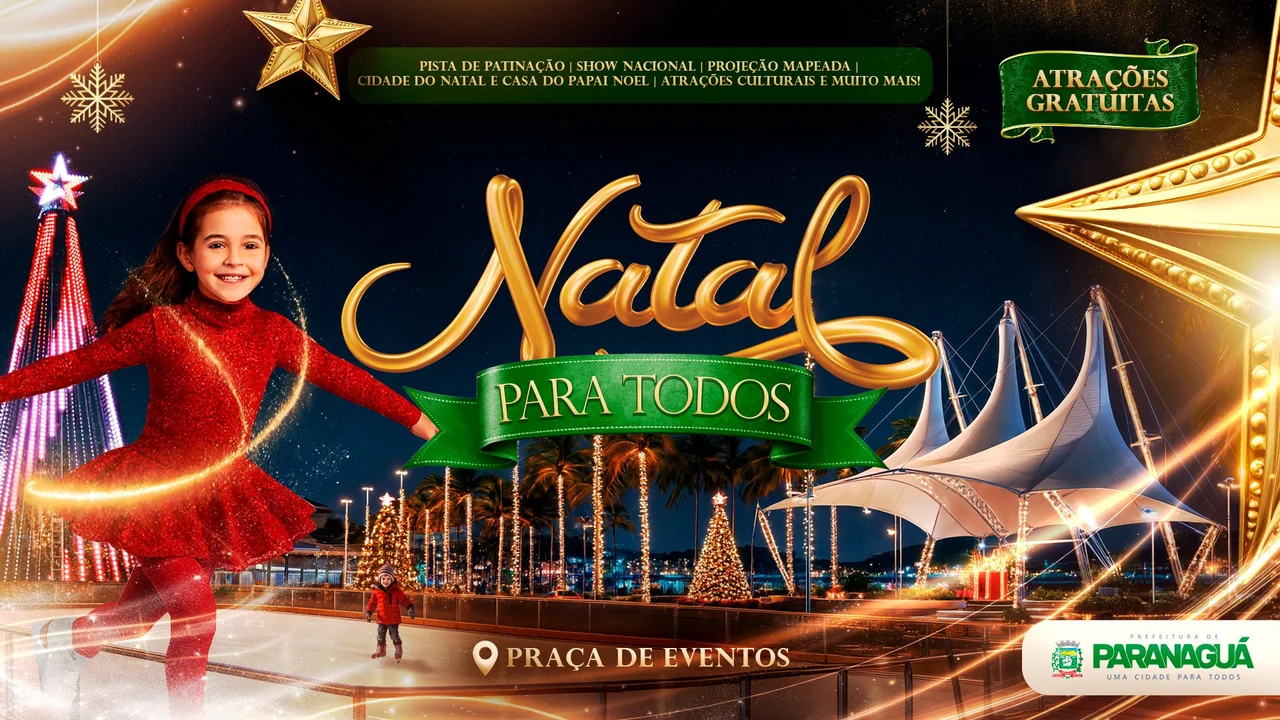 Paranaguá iniciará o Natal Para Todos com programação especial neste sábado