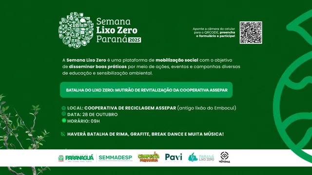 Abertas as inscrições para o Mutirão de Revitalização da Assepar