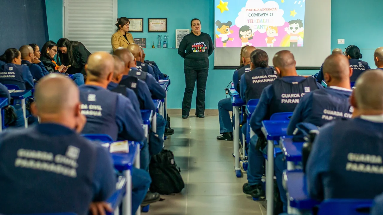 Guarda Civil Municipal recebe capacitação sobre combate ao trabalho infantil e proteção de crianças e adolescentes em Paranaguá