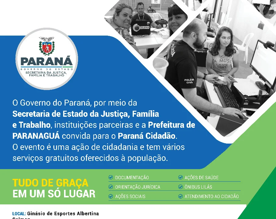 Paranaguá recebe ações do programa Paraná Cidadão no Albertina Salmon
