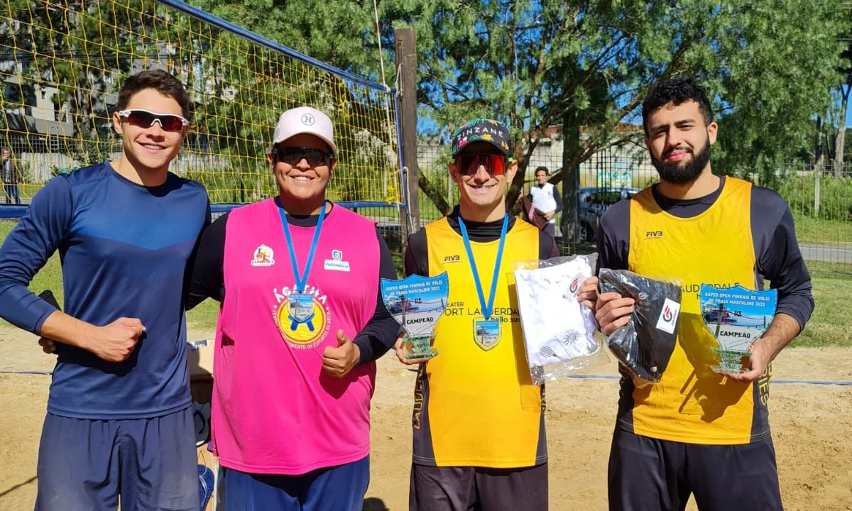 Duplas do Projeto Ágatha/SESPOR são destaque do Super Open Pinhais de Vôlei de Praia Masculino 2022